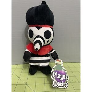 Plague Doctor Plush Good Stuff Basic Fun Black White Striped Red Stuffed Figure
